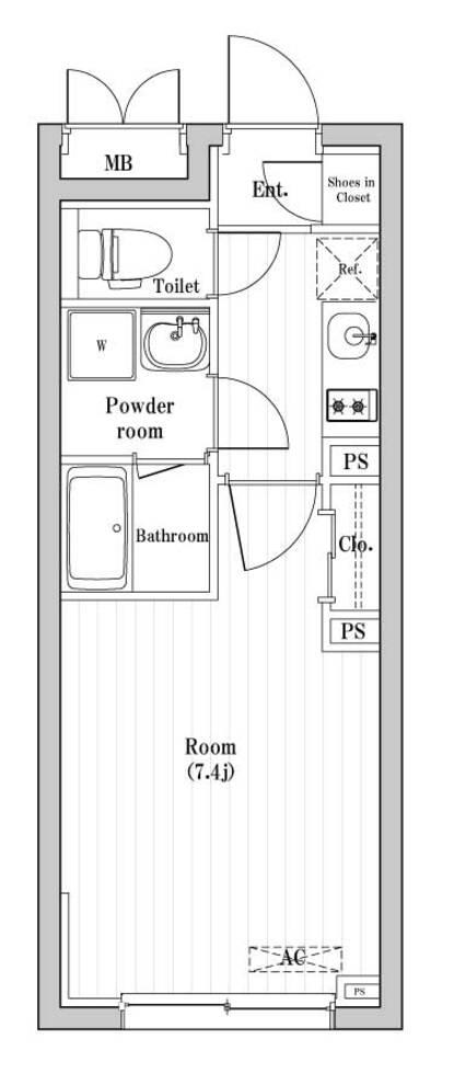 コンポジット渋谷本町 間取り図