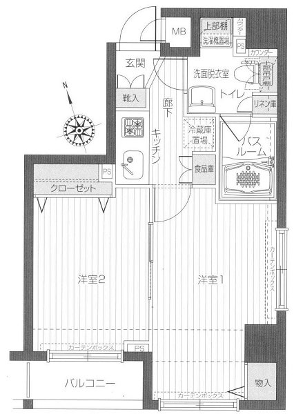 フェニックス五反田 間取り図