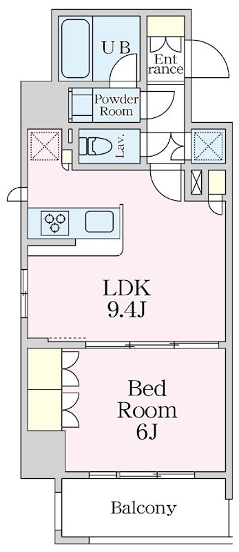 エスティメゾン大井仙台坂 間取り図