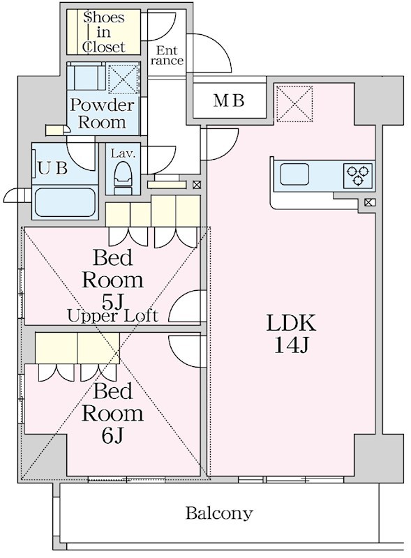 エスティメゾン大井仙台坂 間取り図