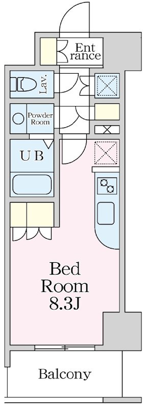 エスティメゾン大井仙台坂 間取り図