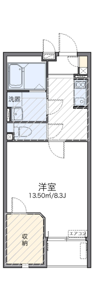 レオネクストエクセルアサヒⅡ 間取り図