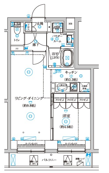 セジョリ中野富士見町 間取り図
