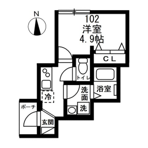 (仮)文京区小日向2丁目　新築賃貸住宅 間取り図