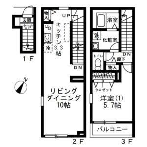 サンハイツもえぎ 間取り図