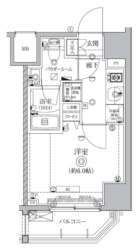 クオリタス南大井 間取り図