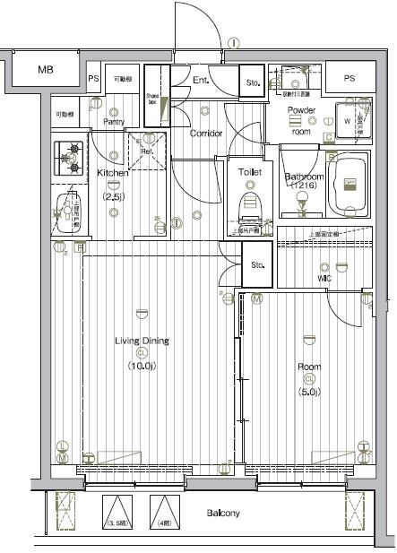 ＴＨＥ　ＰＲＥＭＩＵＭ　ＣＵＢＥ　Ｇ　大崎 間取り図