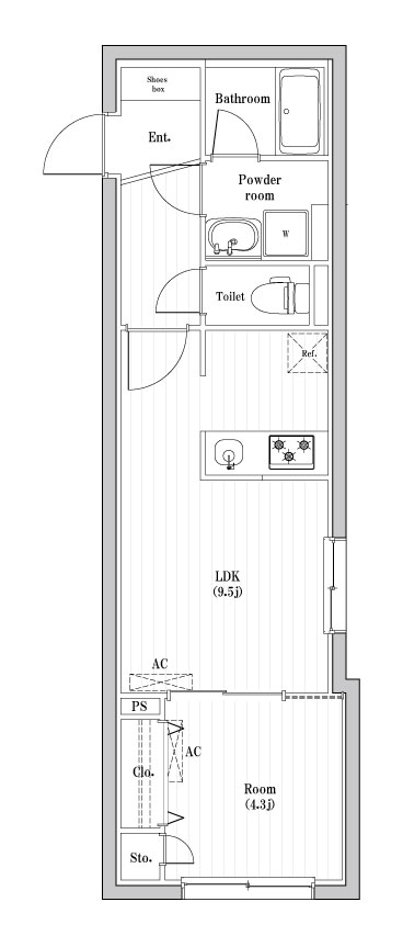 コンポジット渋谷本町 間取り図