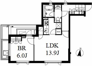 南麻布ウエスト 間取り図