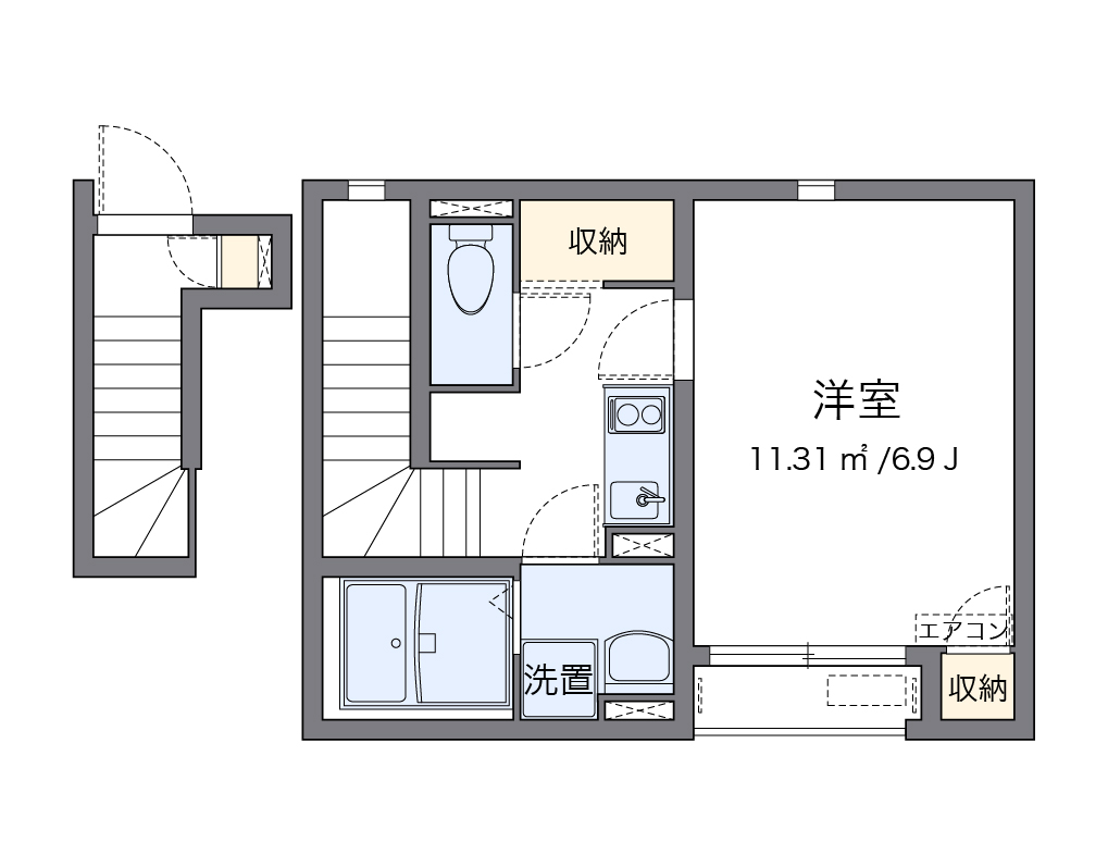 クレイノブレスボヌール 間取り図