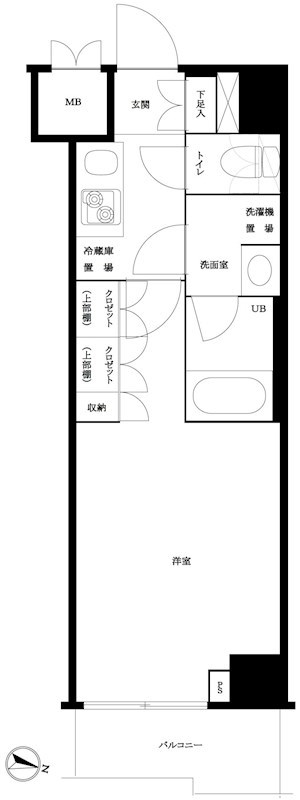 ルーブル方南町弐番館 間取り図