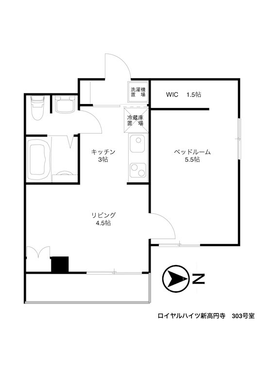 ロイヤルハイツ新高円寺 間取り図
