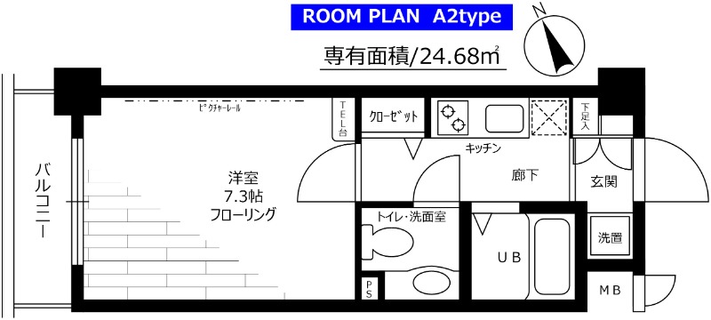 ステージグランデ市谷薬王寺 間取り図