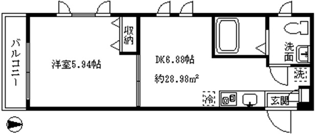 ハウスポート信濃町 間取り図