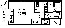 プレール・ドゥーク東新宿Ⅱ 間取り図