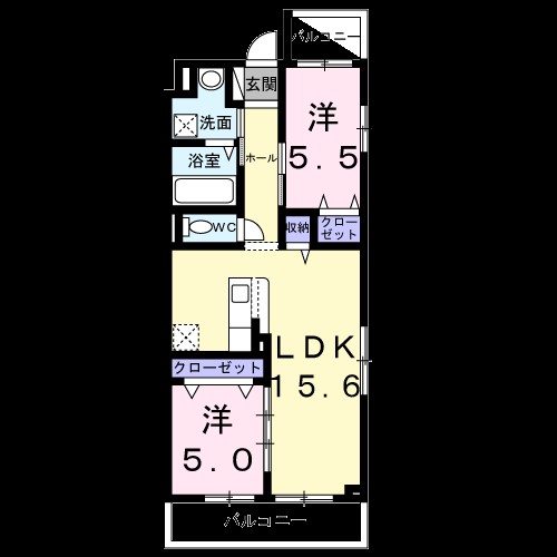 メゾン　アイティー　キング 間取り図