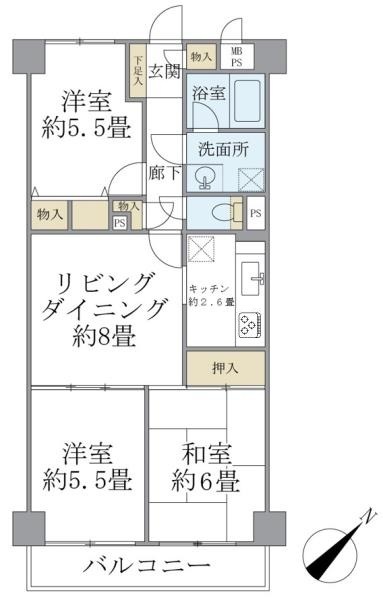 ニックハイム北品川 間取り図
