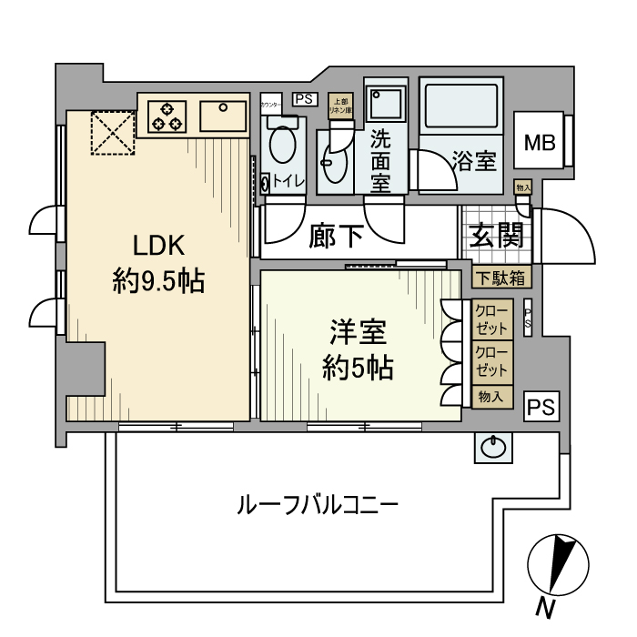 ディアナコート用賀翠景 間取り図