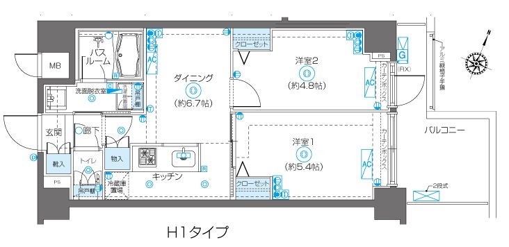 ZOOM飯田橋 間取り図