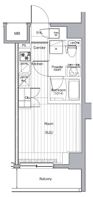 プレミアムキューブＧ西大井 間取り図