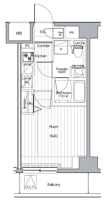 プレミアムキューブＧ西大井 間取り図