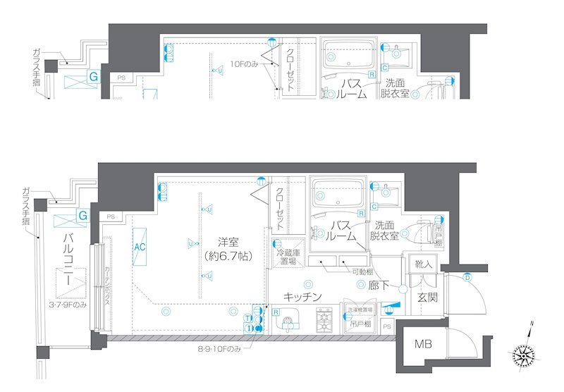 ZOOM白金台 間取り図