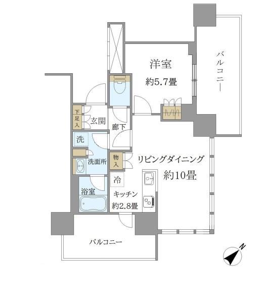 Ｂｒｉｌｌｉａ　Ｔｏｗｅｒ　浜離宮 間取り