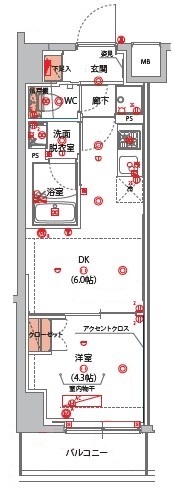 ハーモニーレジデンス山手サウス大塚 間取り