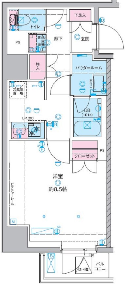 ジェノヴィア桜上水Ⅱ 間取り