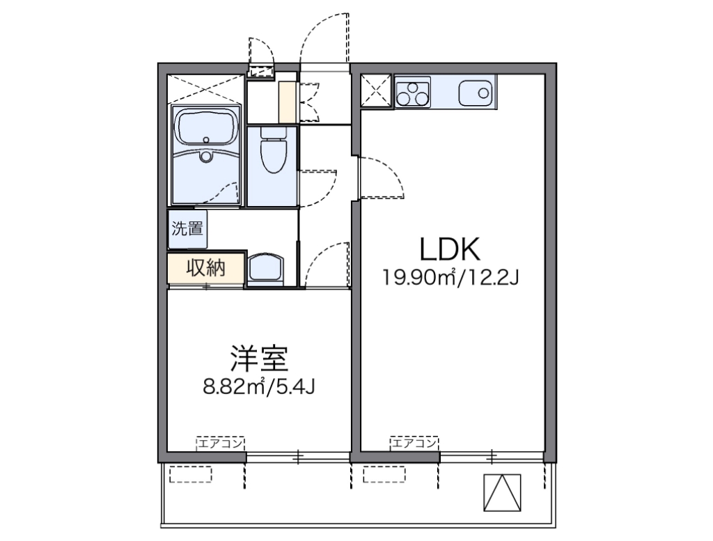 レオパレスイキ西新宿 間取り