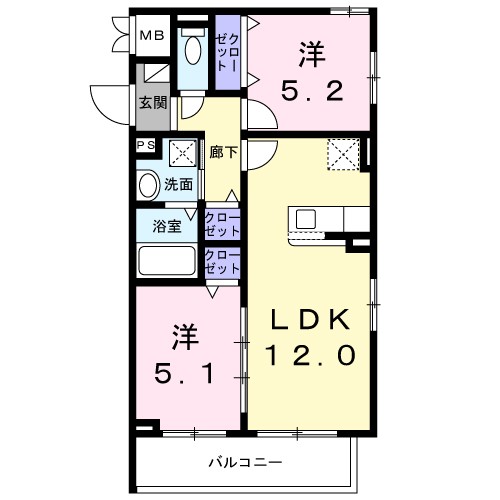 メゾン　アイティー　ジャック 間取り