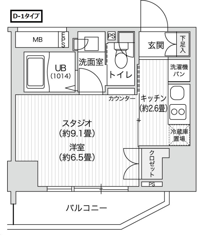 レジディア笹塚Ⅱ 間取り