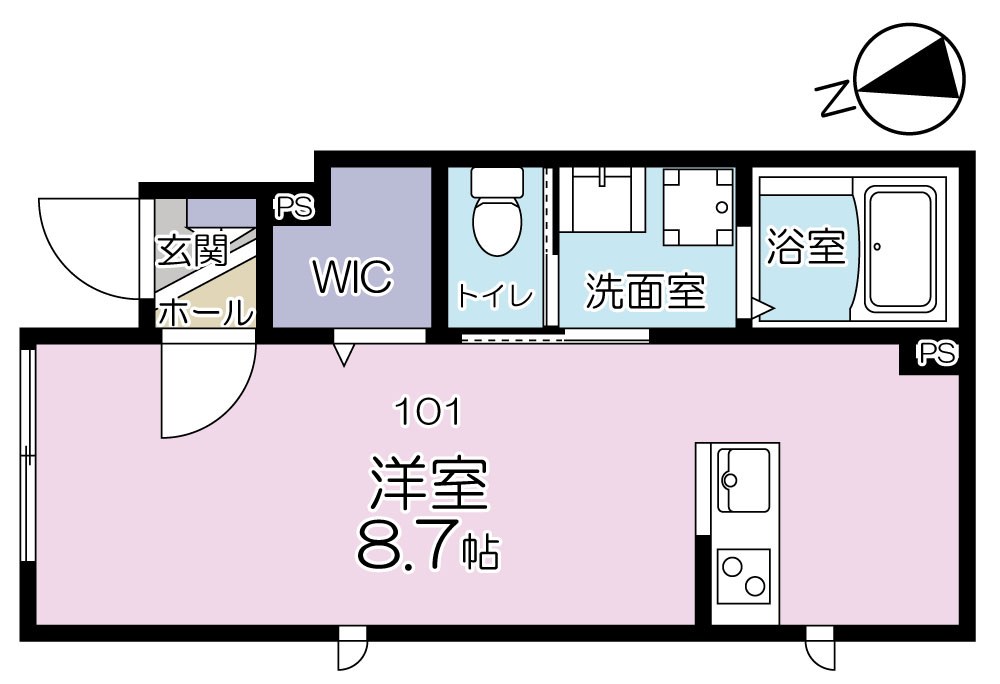 （仮称）新宿区原町3丁目PJ 間取り