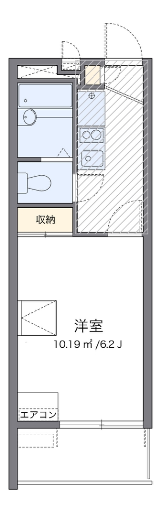 レオパレス俊 間取り