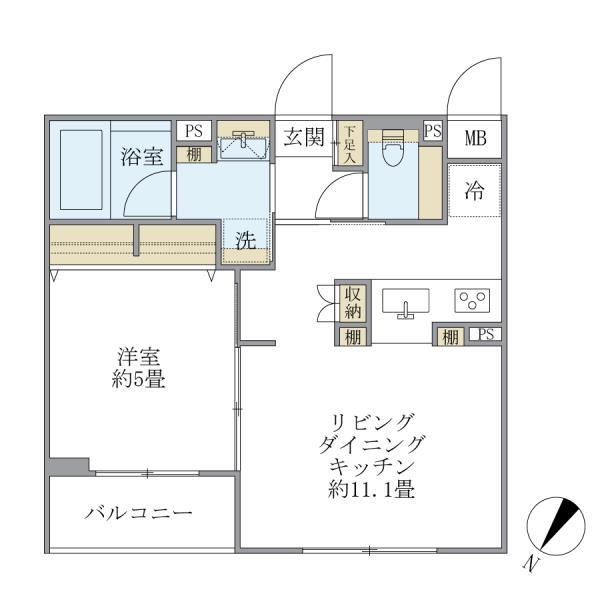 ＣＯＭＰＯＳＩＴＥ　大井町　ＨＩＬＬＴＯＰ 間取り