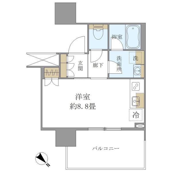 Ｂｒｉｌｌｉａ　Ｔｏｗｅｒ　浜離宮 間取り