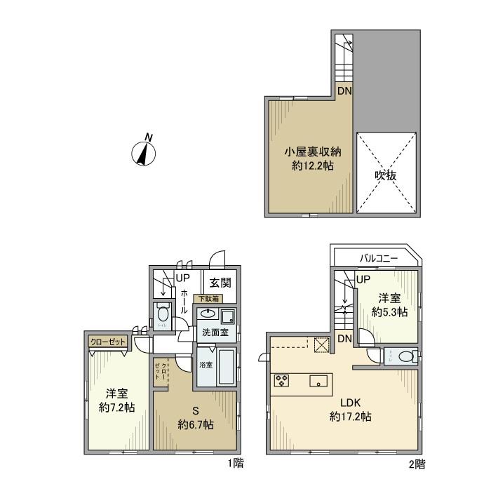 上野毛戸建 間取り
