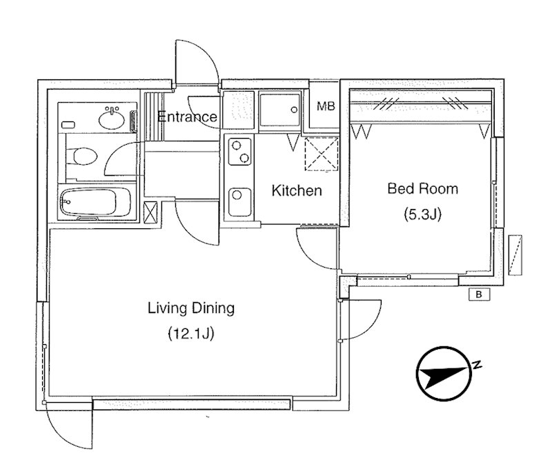 LANAI　COZY　1271 間取り
