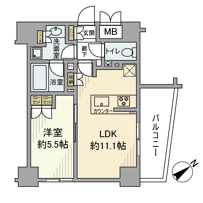 プレシス文京春日 間取り