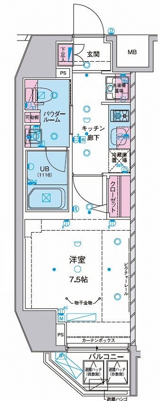 ジェノヴィア麻布十番グリーンヴェール 間取り