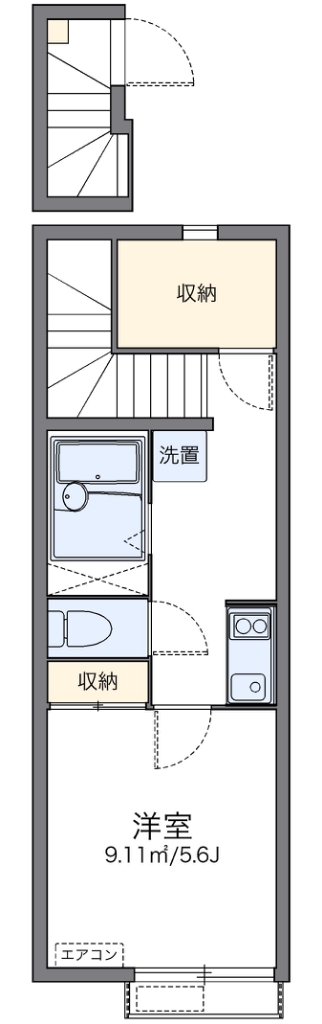 レオネクストルミエール北沢 202号室 間取り