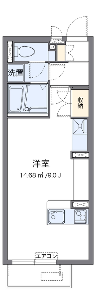 ミランダＮＯＷＡ 201号室 間取り