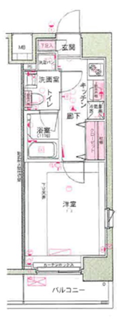 デュアレス愛宕虎ノ門 間取り図