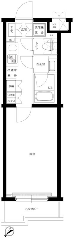 ルーブル千歳烏山 間取り図