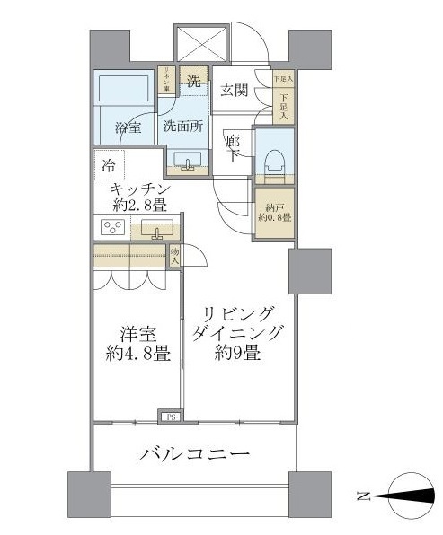 パークタワーグランスカイ 間取り図