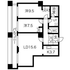 グランパークハイツ 間取り図