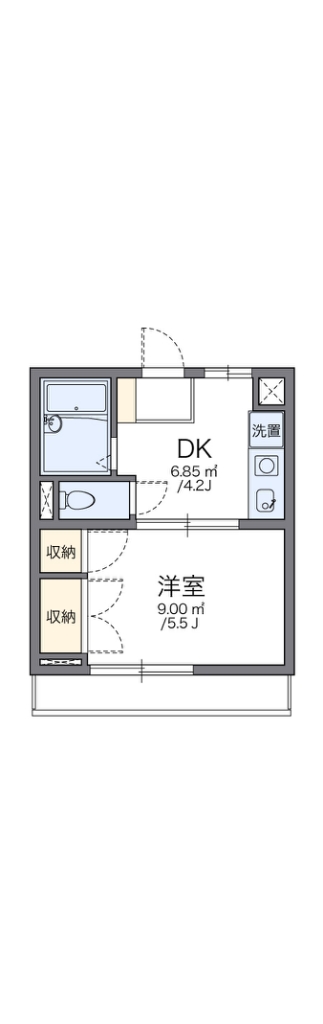 レオパレス新宿Ａ館 間取り図