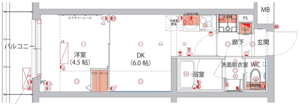 ハーモニーレジデンス新宿 THE NORTH 間取り図