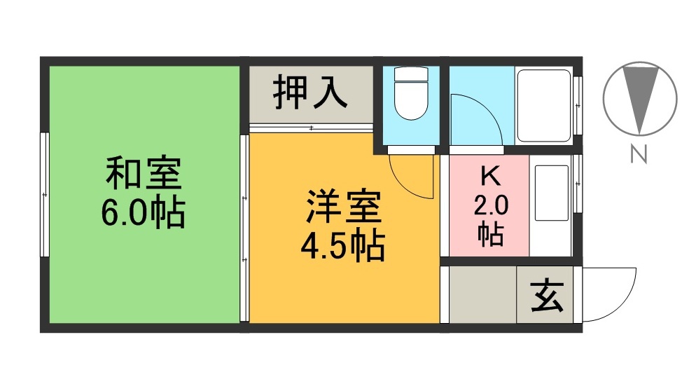 メイポールⅠ 間取り図