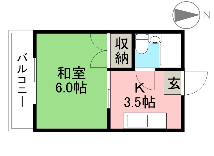 桜井コーポ 301号室 間取り